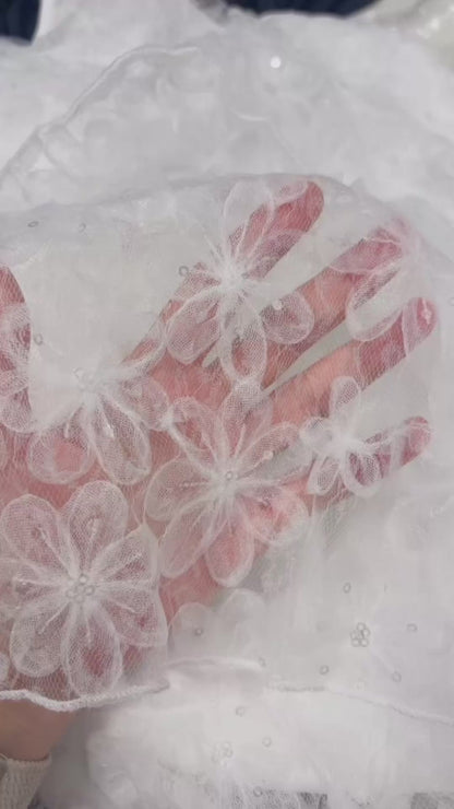 超精緻閃片花花蛋糕外搭 S00168